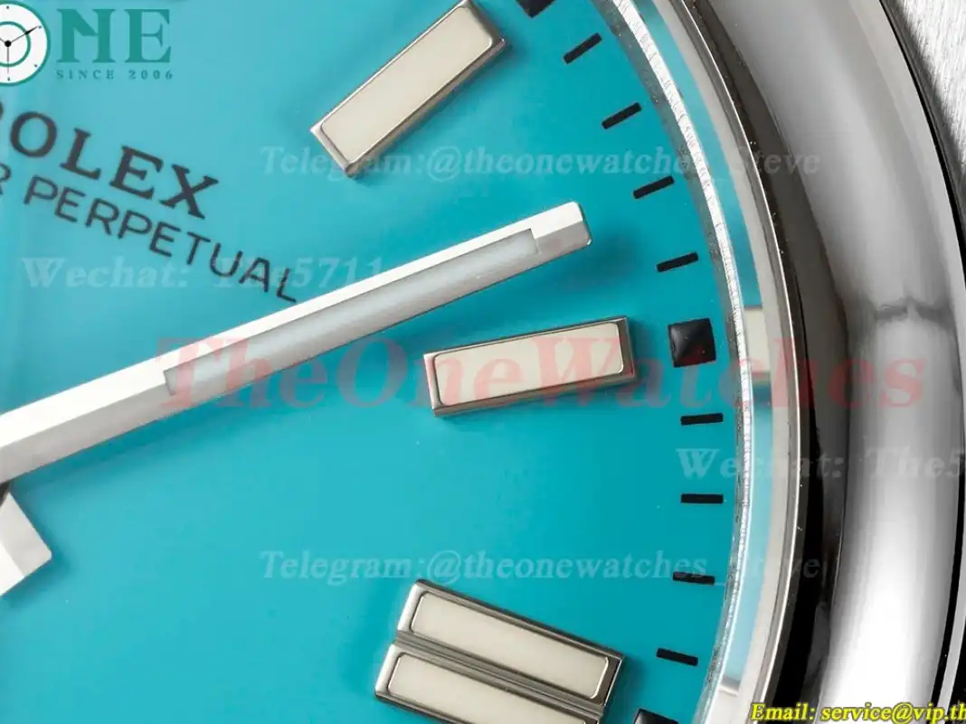 Oyster Perpetual 124300 41mm SS SS Tiffany Blue Dial DIWF A3230