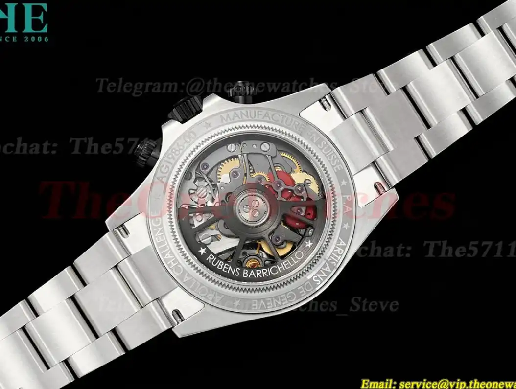 Daytona Rubens Barrichello Ed 40MM SS SS Skeleton Dial Sonic SA4130