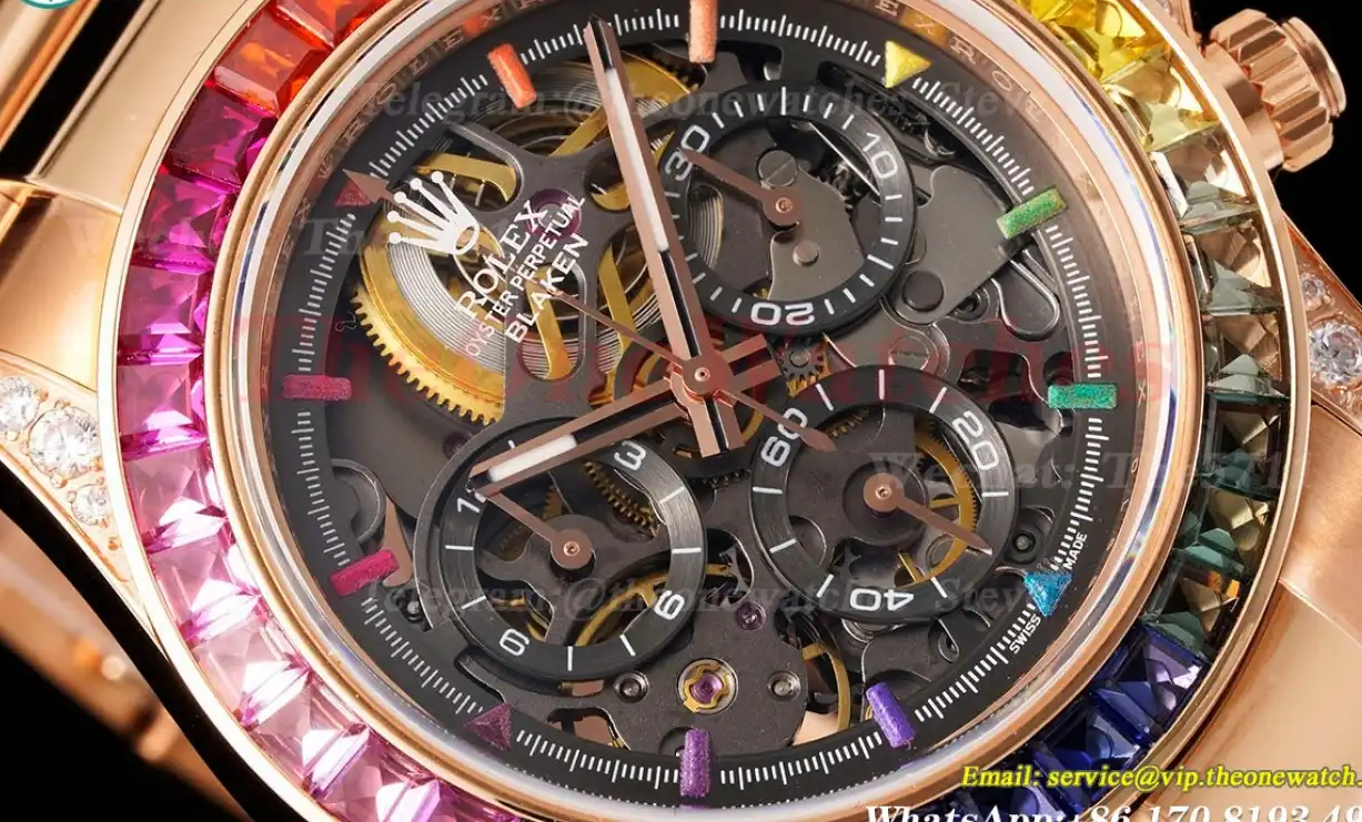 Daytona Blaken Rainbow 40mm RG RG Skeleton Dial N6F DD4130