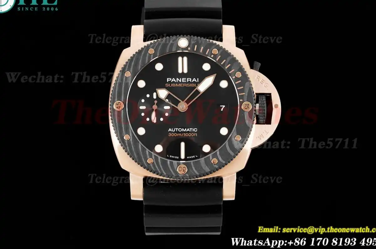 Submersible PAM1070 44mm RG RU Black Dial VSF P900