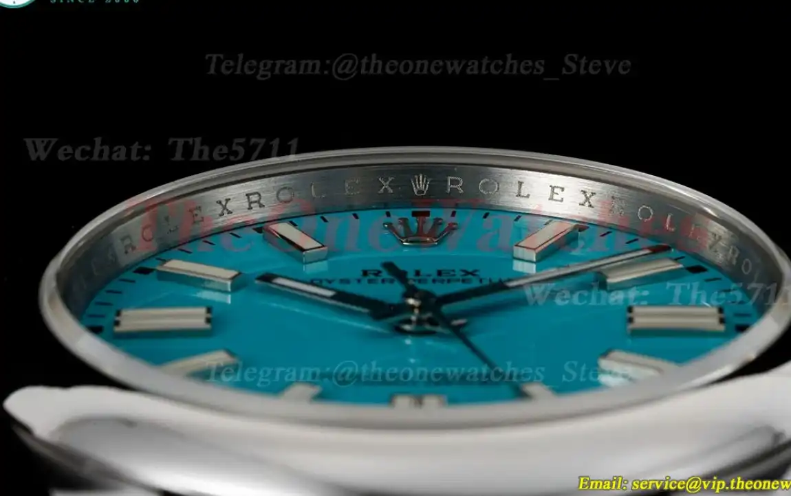 Oyster Perpetual 124300 41mm SS SS Tiffany Blue Dial DIWF A3230