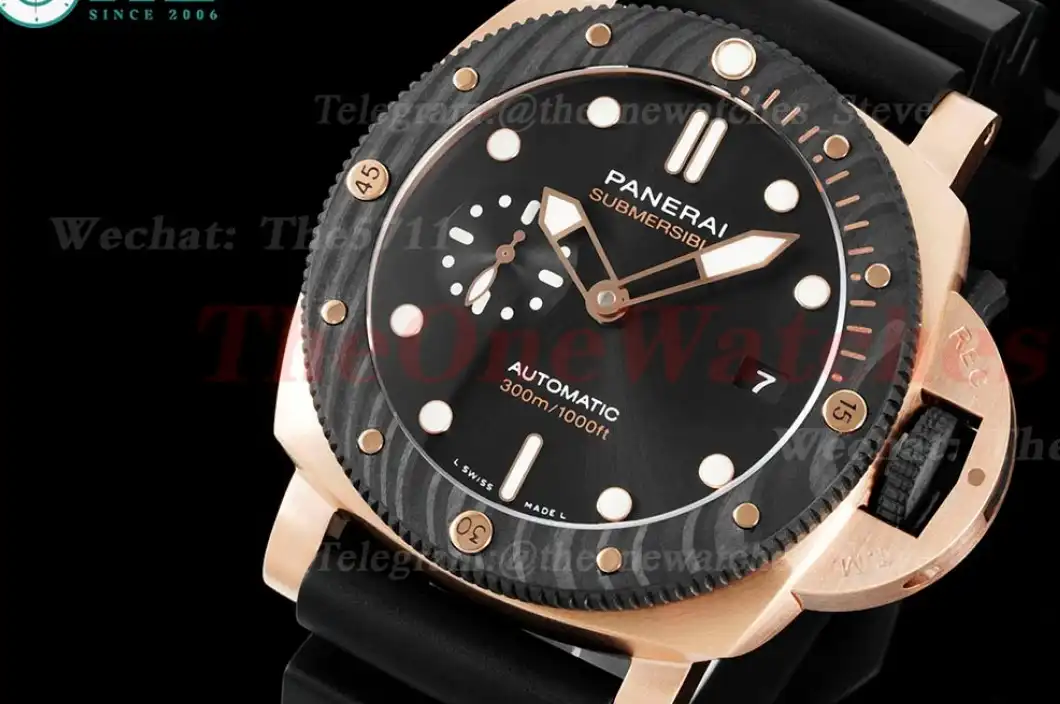 Submersible PAM1070 44mm RG RU Black Dial VSF P900