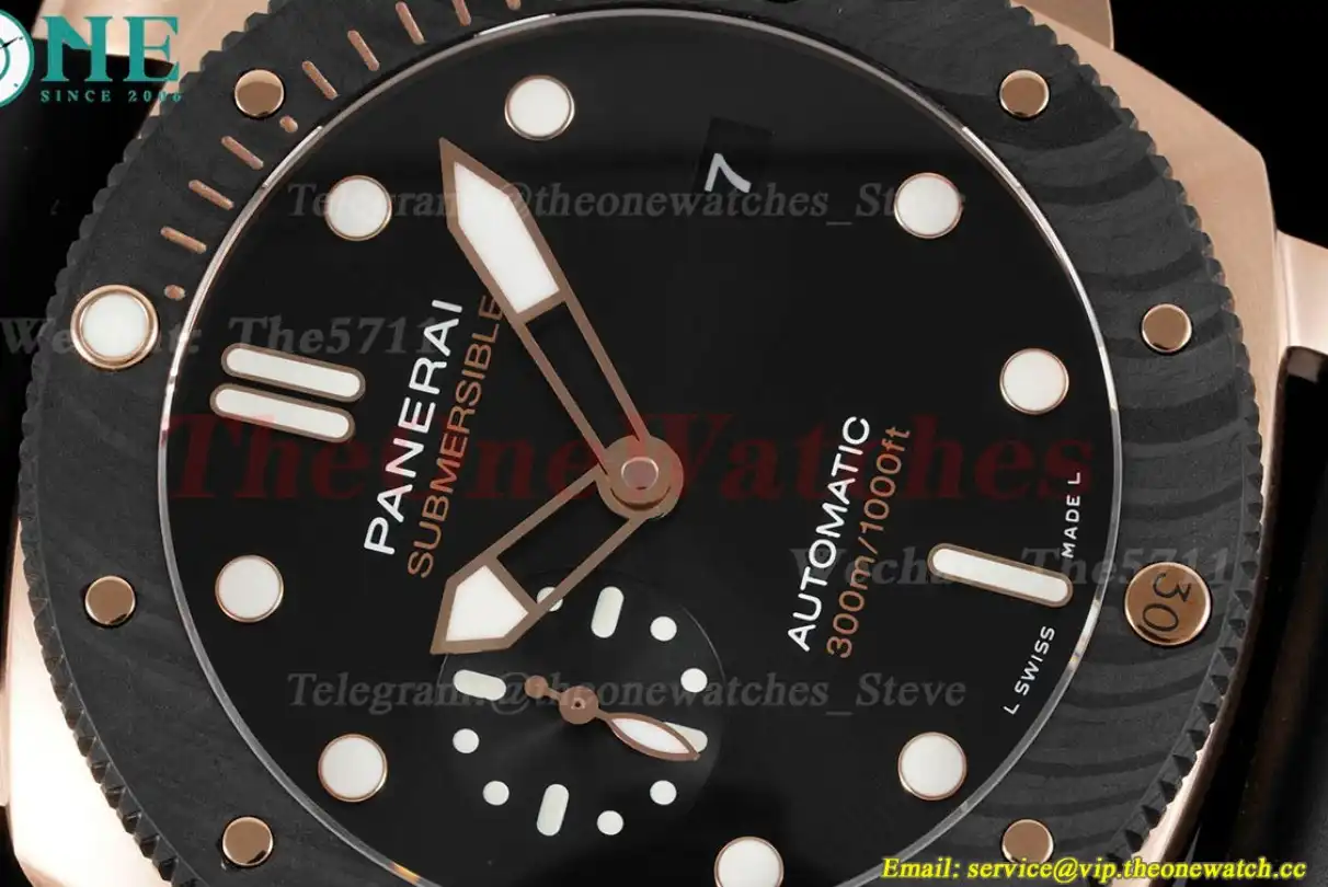 Submersible PAM1070 44mm RG RU Black Dial VSF P900