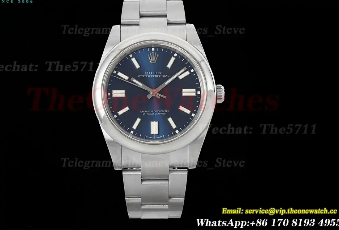 Oyster Perpetual 124300 41mm SS SS Blue Dial DIWF A3230