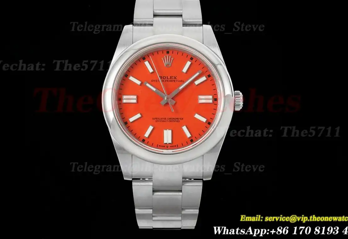 Oyster Perpetual 124300 41mm SS SS Red Dial DIWF A3230