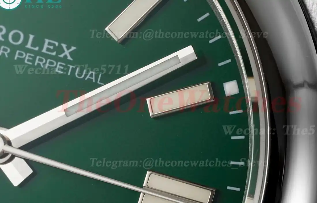 Oyster Perpetual 124300 41mm SS SS Green Dial DIWF A3230