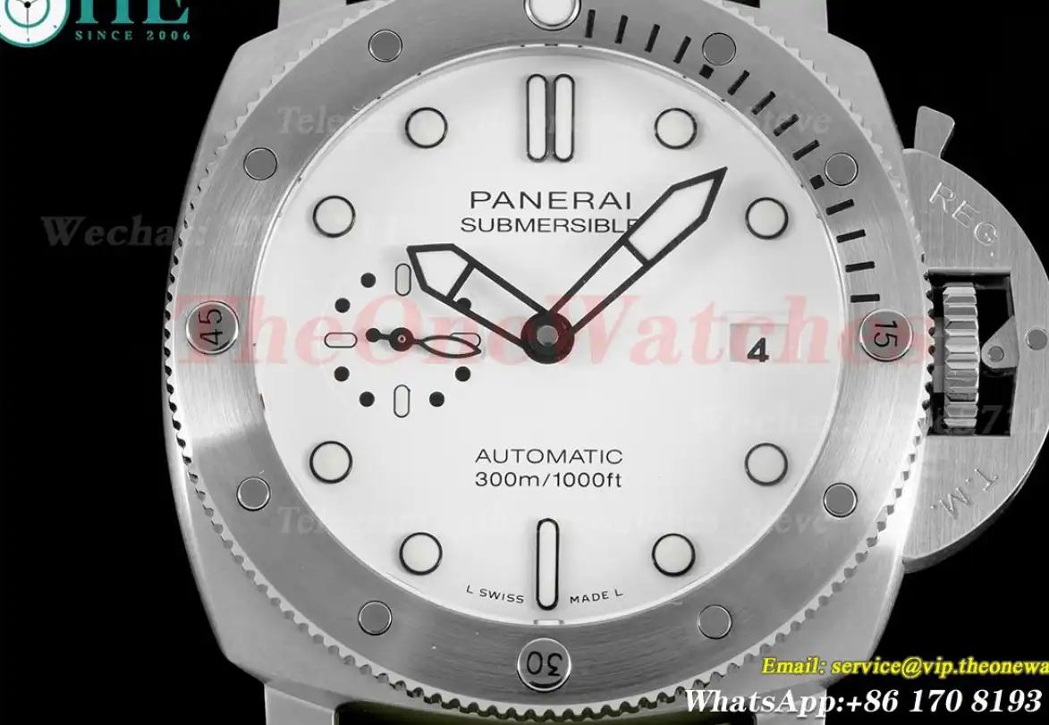 Submersible PAM1226 44mm SS RU White Dial VSF P900