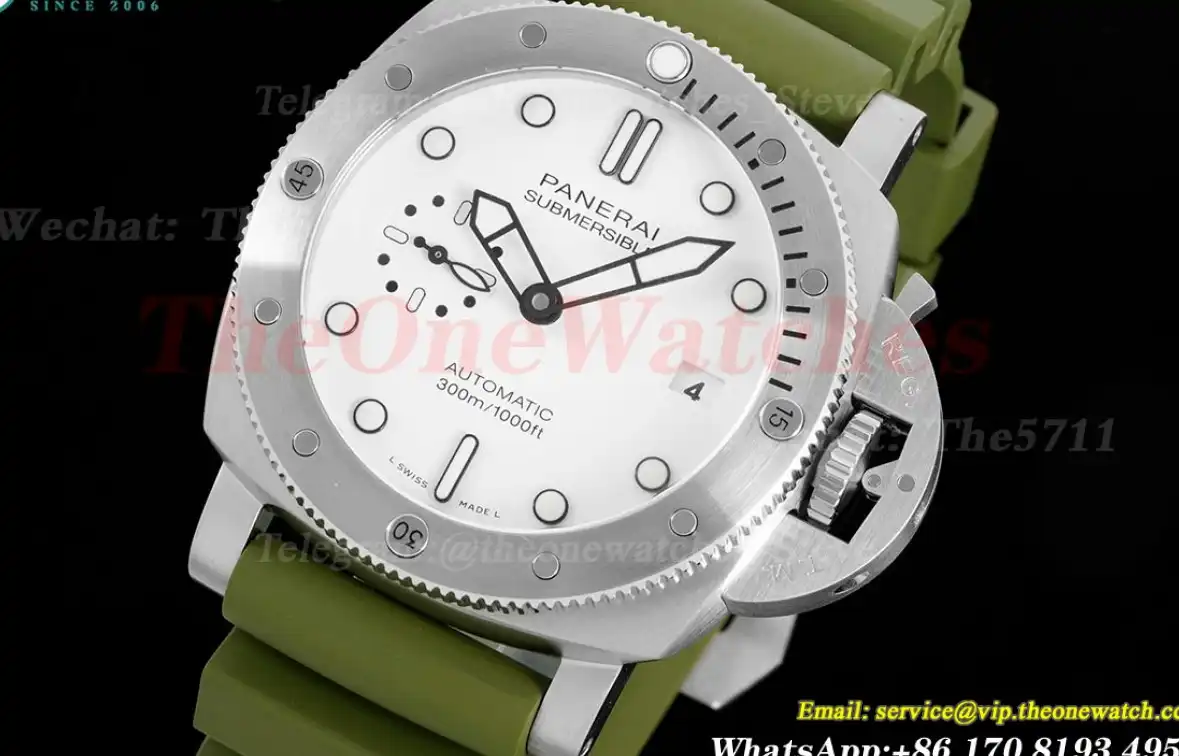 Submersible PAM1226 44mm SS RU White Dial VSF P900