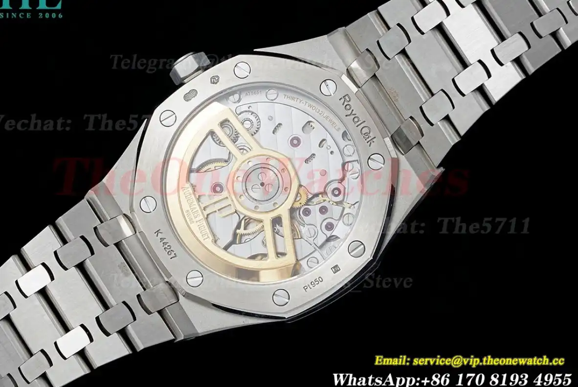 Royal Oak 15510 41mm Frosted SS SS Grey Dial APSF A4302 Super Clone