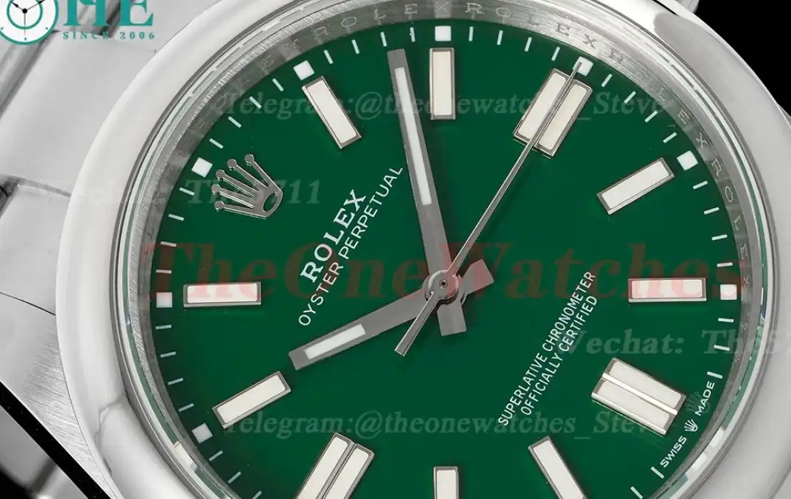 Oyster Perpetual 124300 41mm SS SS Green Dial DIWF A3230