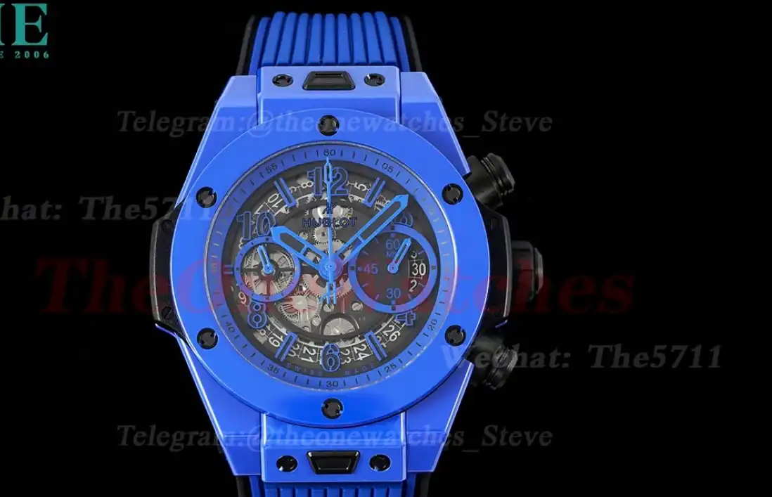 Big Bang Unico 42mm Blue Magic Ceramic RU Skeleton dial BBF A1280