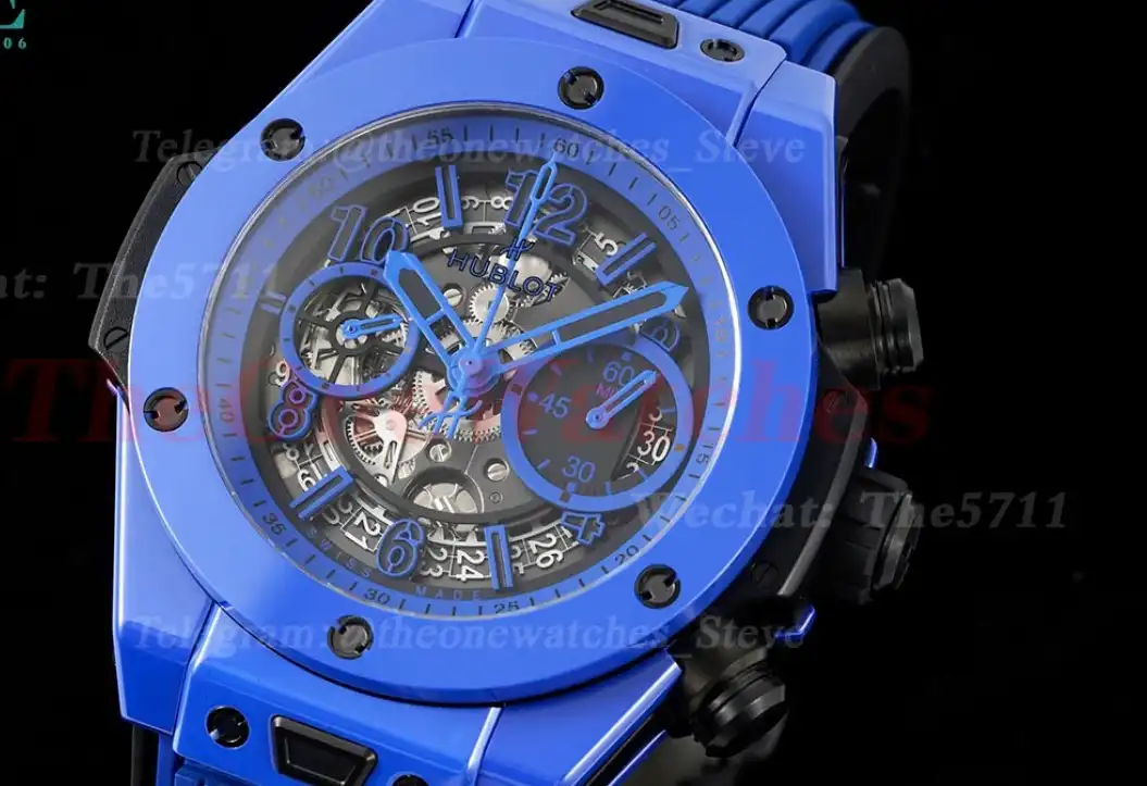 Big Bang Unico 42mm Blue Magic Ceramic RU Skeleton dial BBF A1280