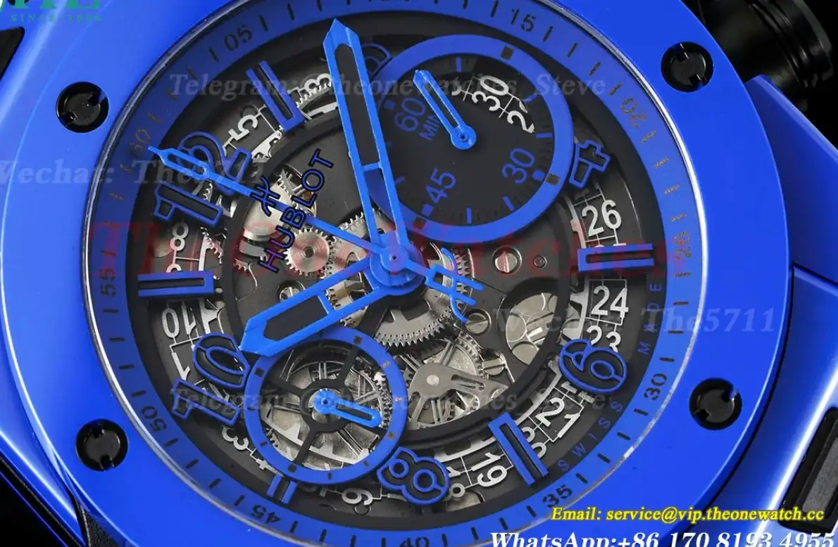 Big Bang Unico 42mm Blue Magic Ceramic RU Skeleton dial BBF A1280