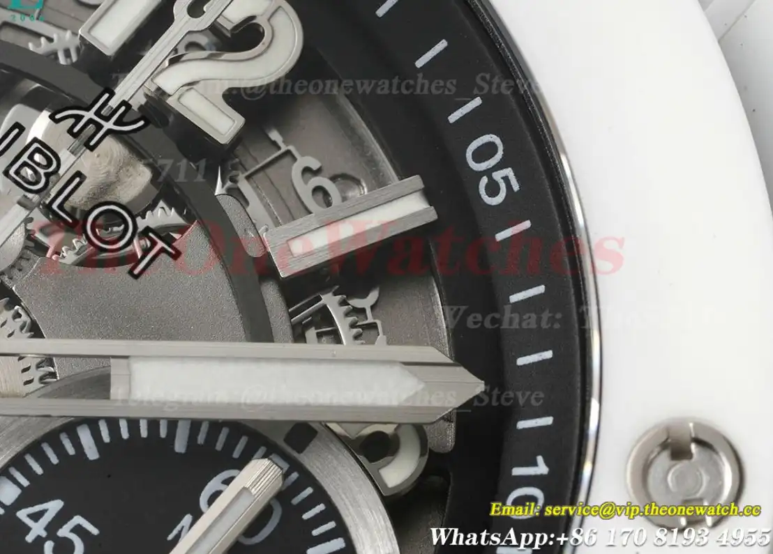 Big Bang Unico 42mm White Ceramic RU Skeleton Dial BBF HUB1280