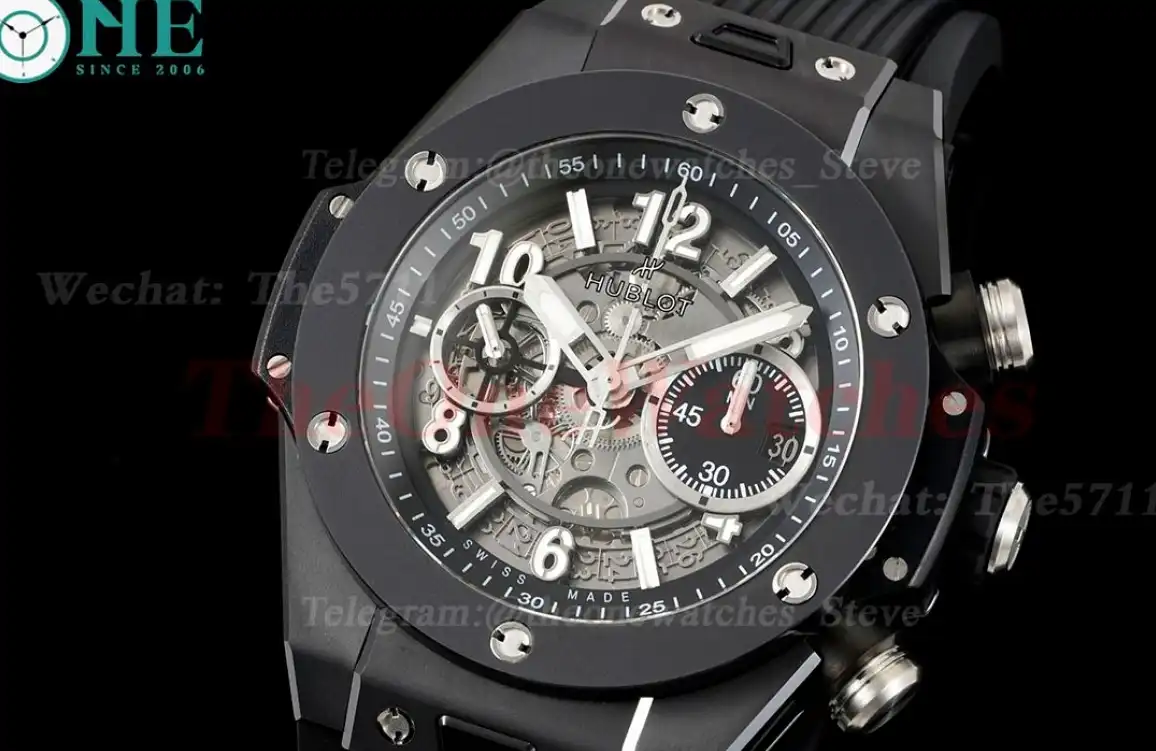 Big Bang Unico 42mm Black Ceramic RU Skeleton Dial BBF HUB1280