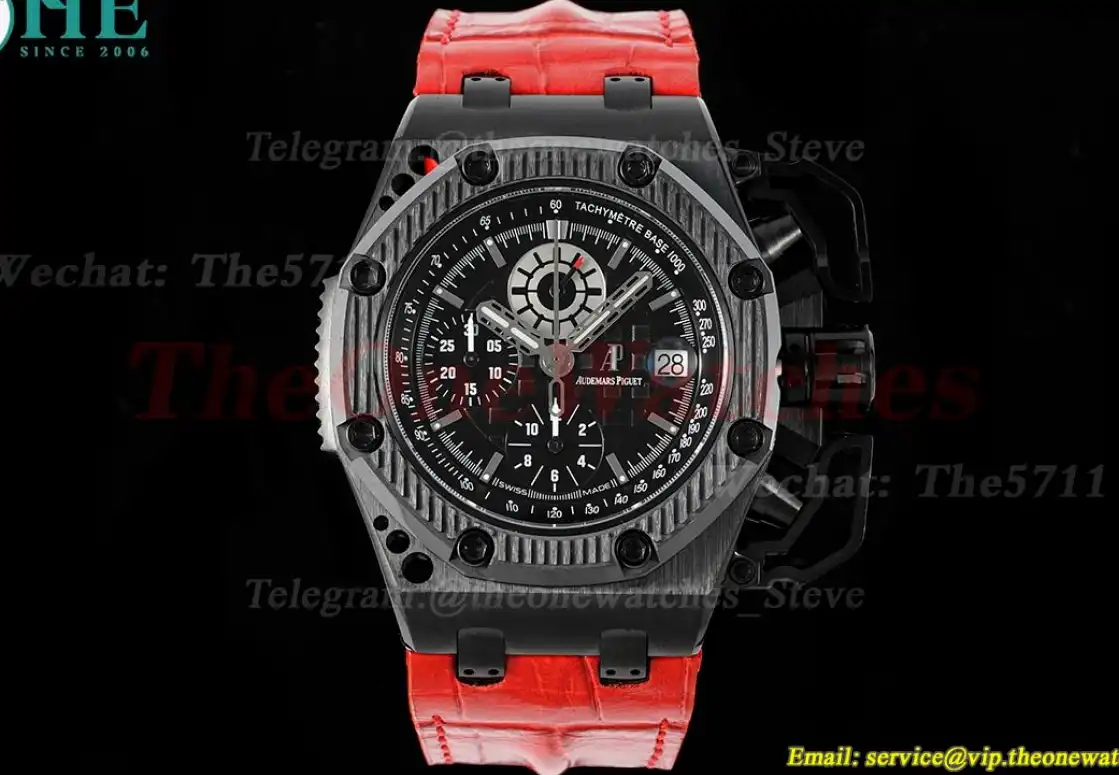 Offshore Survivor Limited Ed 42mm Ti CER LE Black Dial IPF A7750