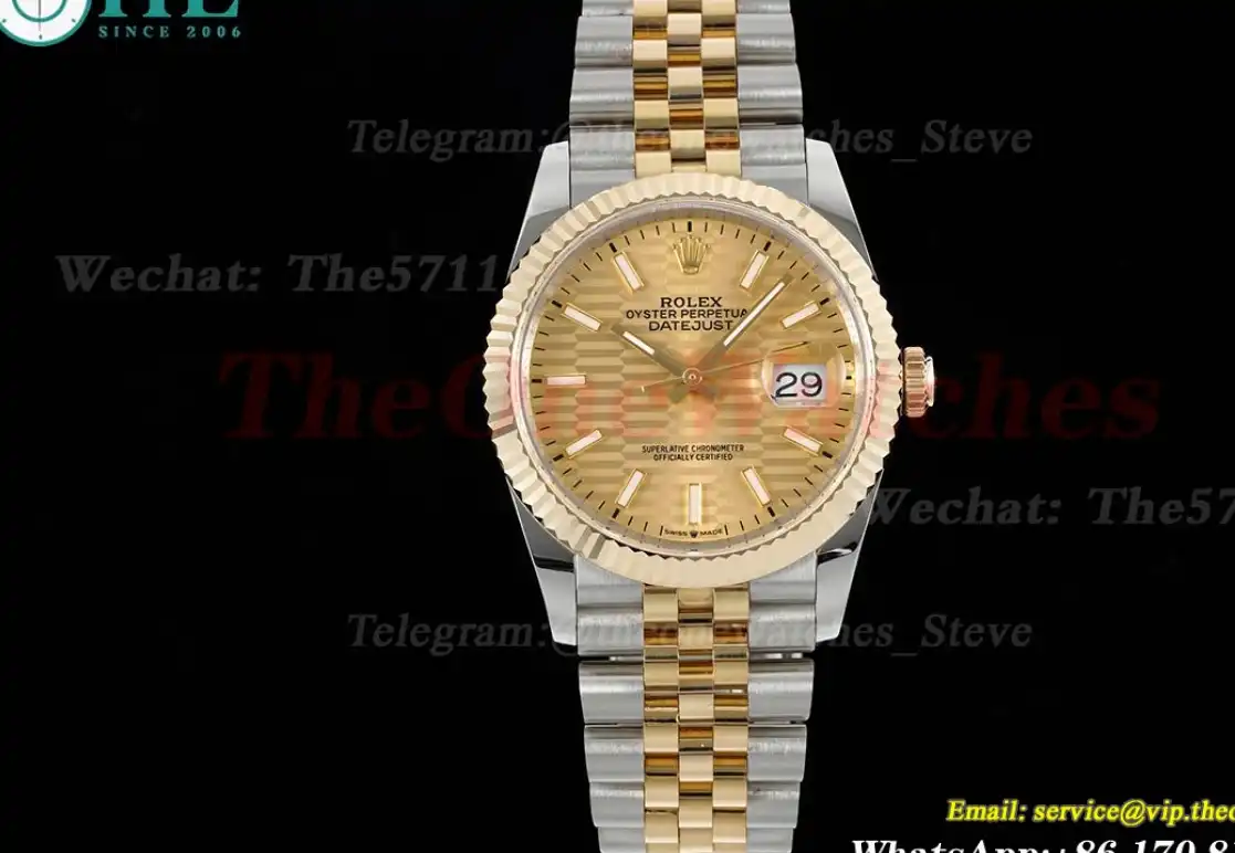 Datejust 126233 36MM Jub 904L Gold Stk YG SS Wrapped GMF VR3235