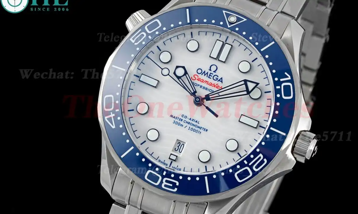 Seamaster 300m 42mm SS SS White Blue ZF A8800