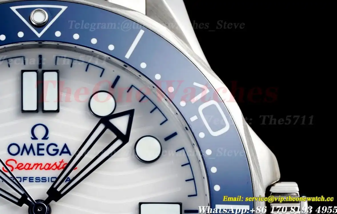 Seamaster 300m 42mm SS SS White Blue ZF A8800