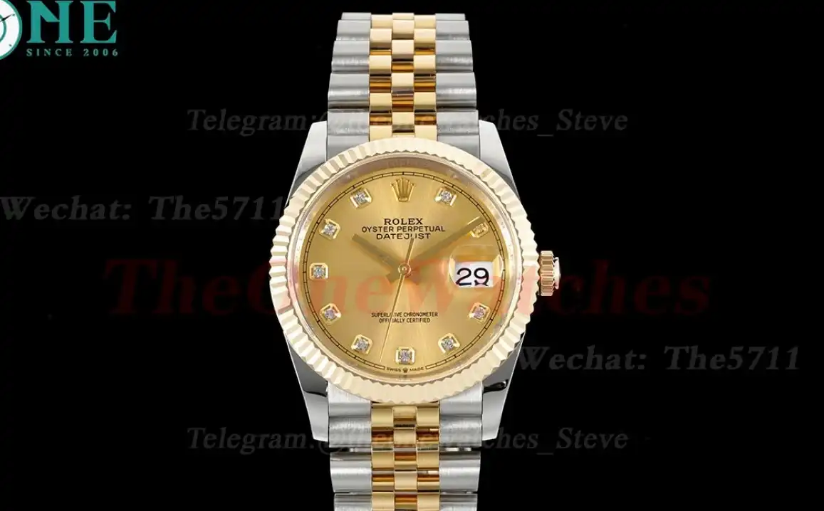 Datejust 126233 36MM Jub 904L Gold Dia YG SS Wrapped GMF VR3235