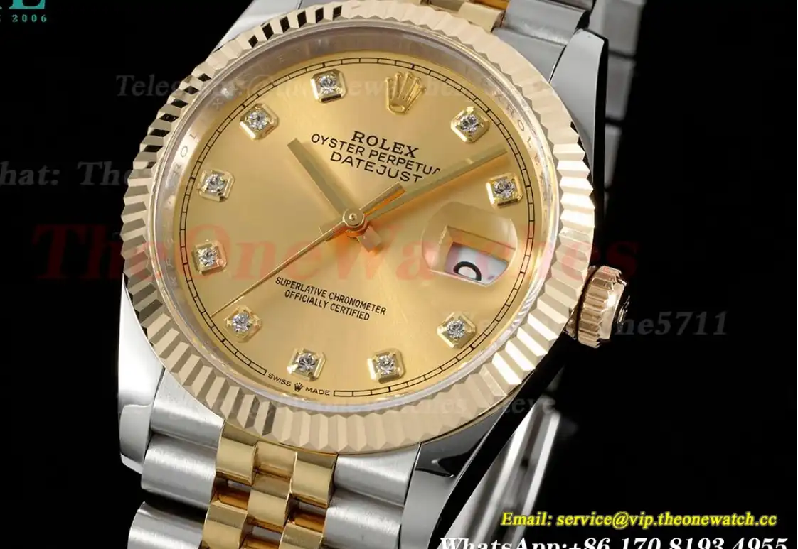 Datejust 126233 36MM Jub 904L Gold Dia YG SS Wrapped GMF VR3235