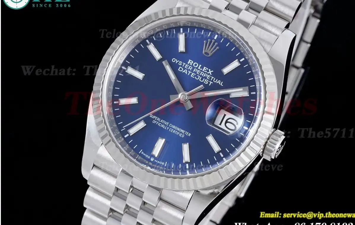 Datejust 126234 36mm Jub SS SS Blue Stk Clean SH3235