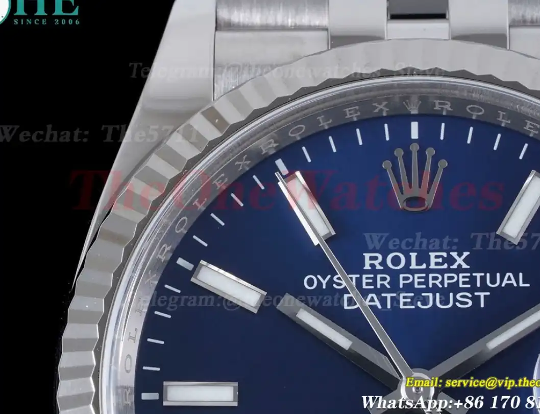 Datejust 126234 36mm Jub SS SS Blue Stk Clean SH3235