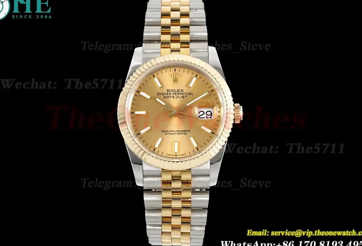 Datejust 126233 36MM Jub 904L Gold Stk YG SS Wrapped GMF VR3235