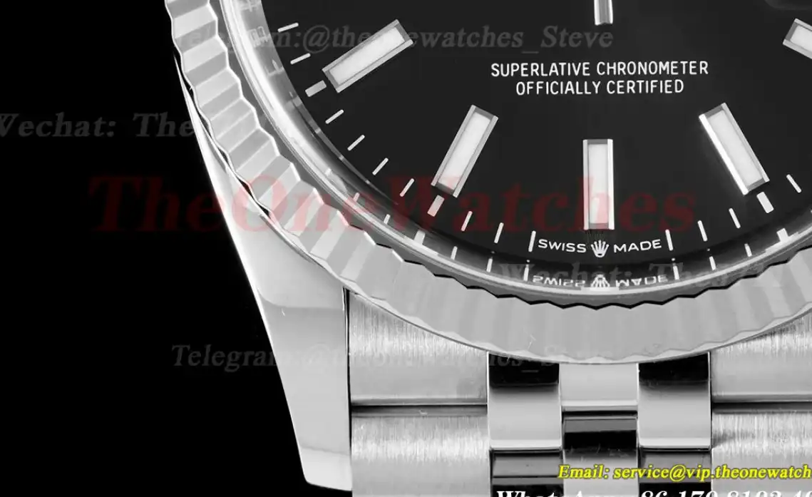 Datejust 126234 36mm Jub SS SS Black Stk Clean SH3235