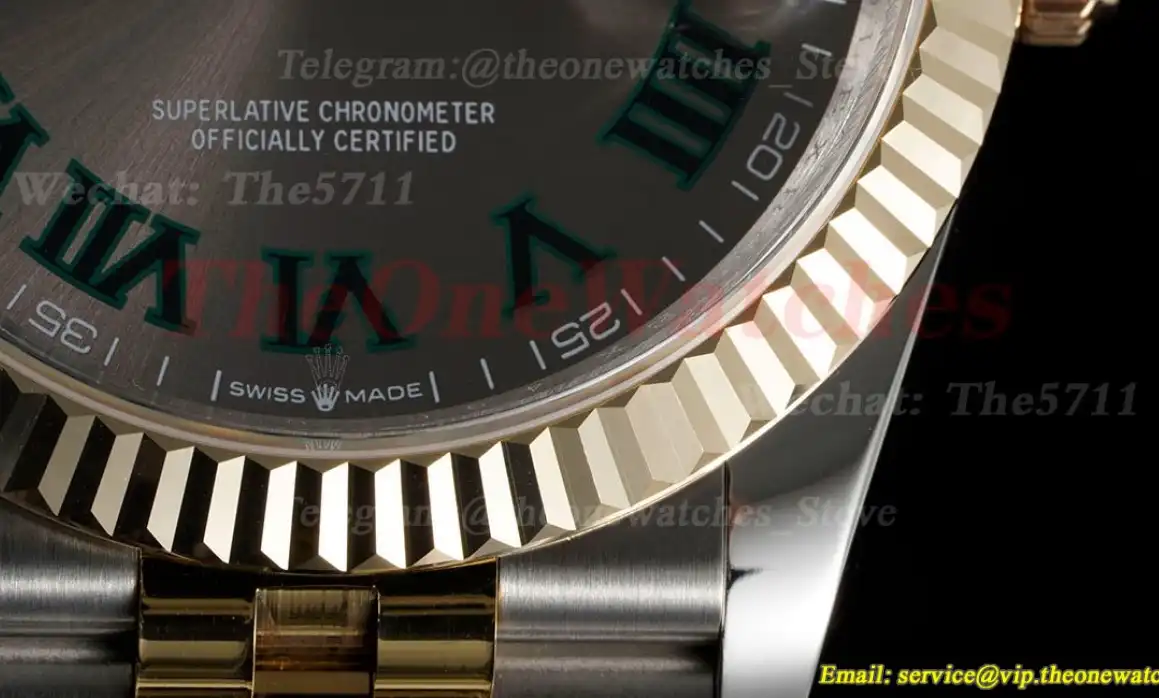 Datejust 126233 36MM Jub 904L Grey Rmn YG SS Wrapped GMF VR3235