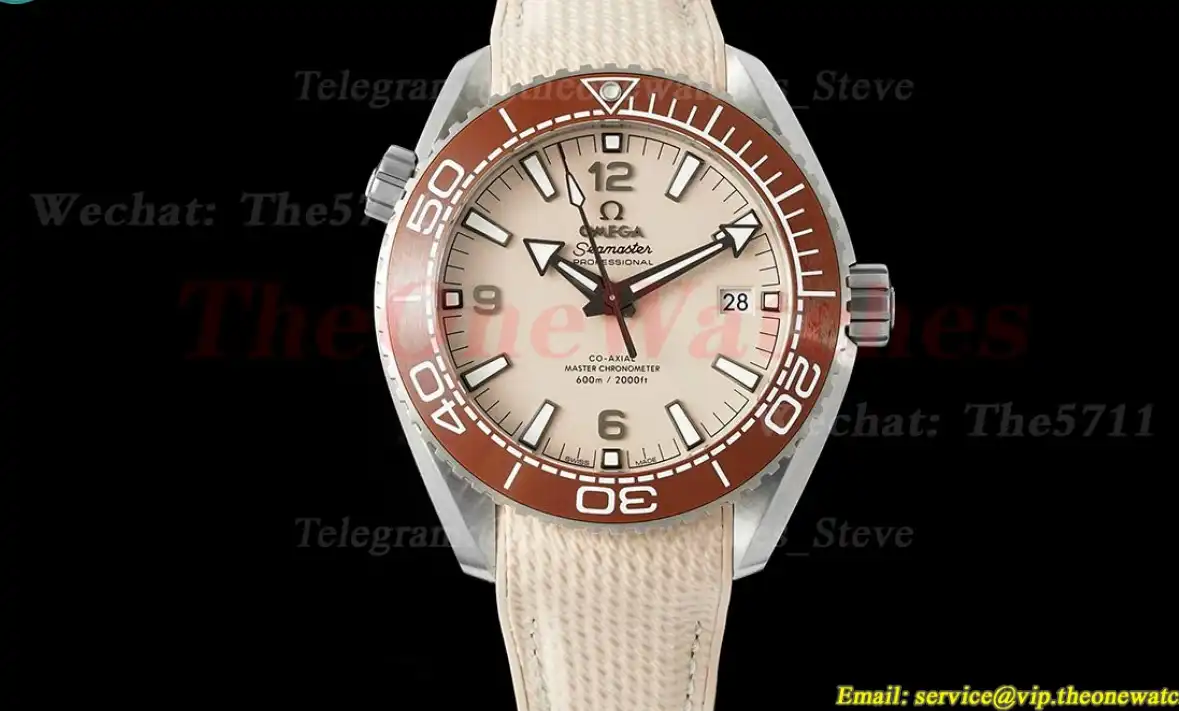 Seamaster 600M 43.5mm SS RU Beige Dial VSF A8900 Super Clone