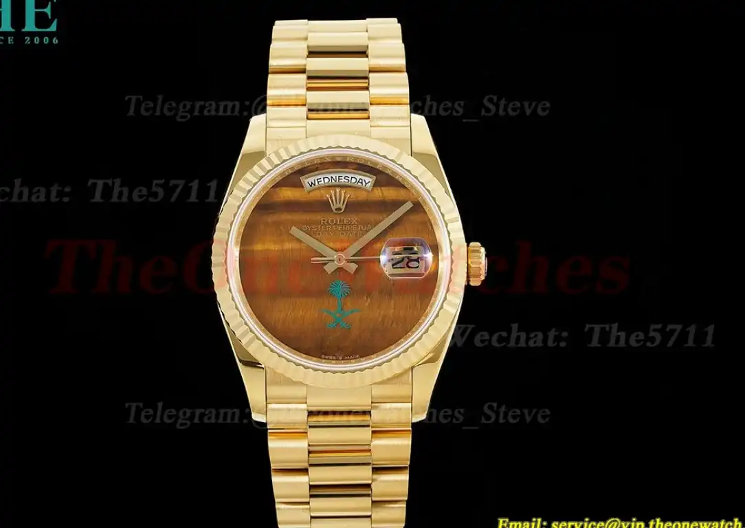 DayDate 36mm YG YG Pres Tiger’s Eye Dial RAF A2836