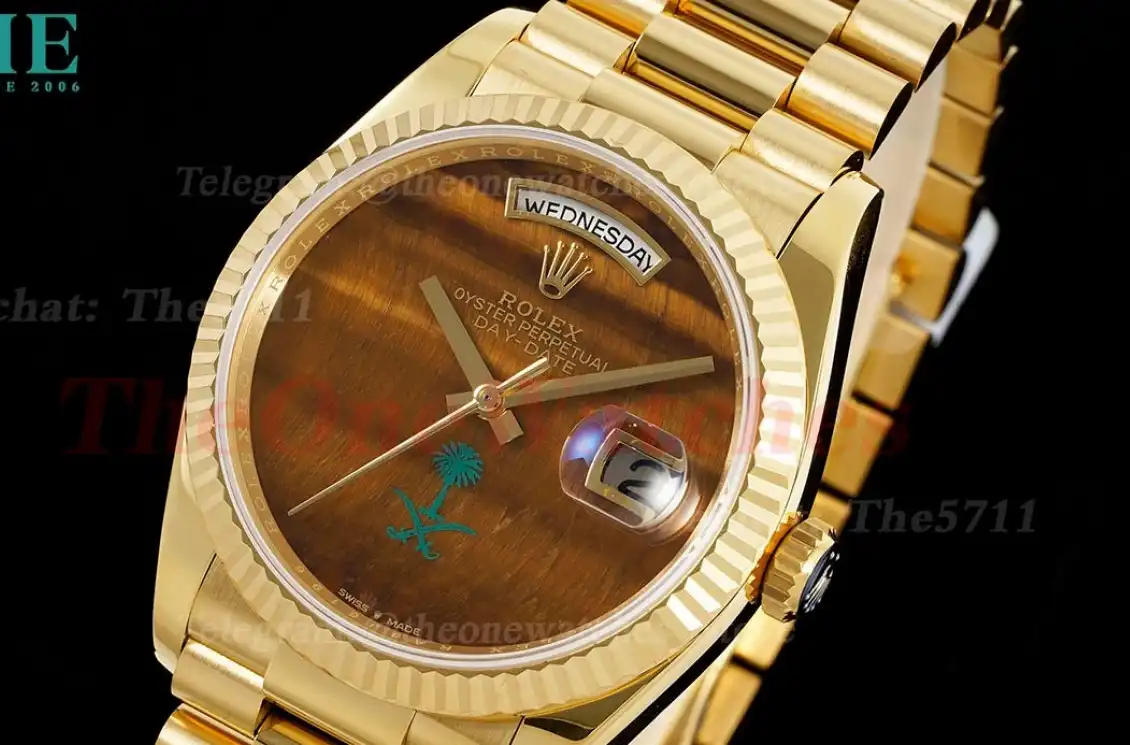 DayDate 36mm YG YG Pres Tiger’s Eye Dial RAF A2836