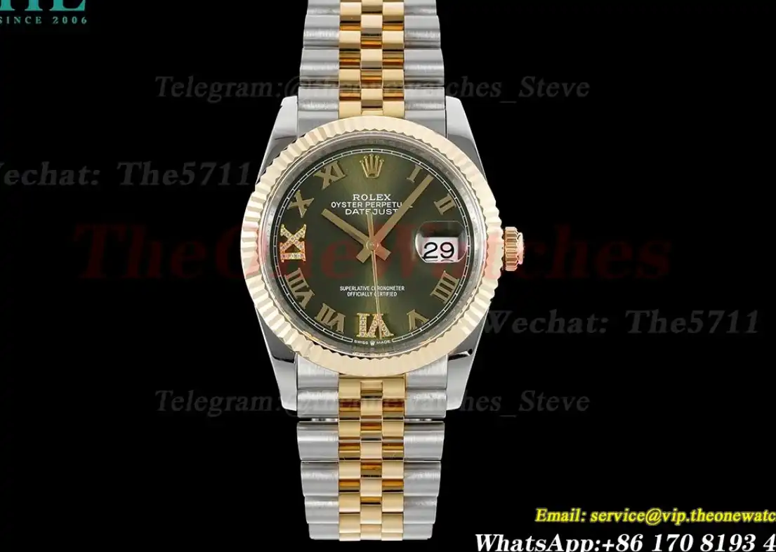 Datejust 126233 36MM Jub 904L Green Rmn YG SS Wrapped GMF VR3235