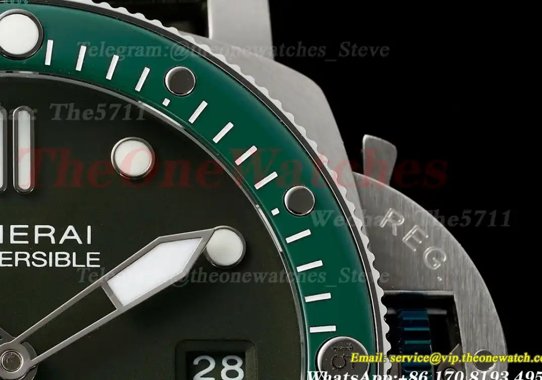 Submersible PAM1287 44MM SS NY Green Dial TTF P900