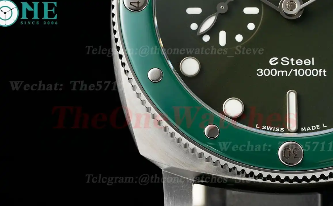 Submersible PAM1287 44MM SS NY Green Dial TTF P900