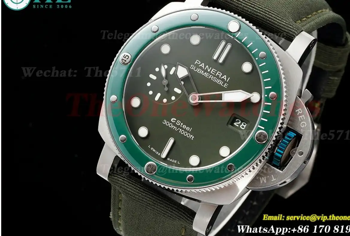 Submersible PAM1287 44MM SS NY Green Dial TTF P900