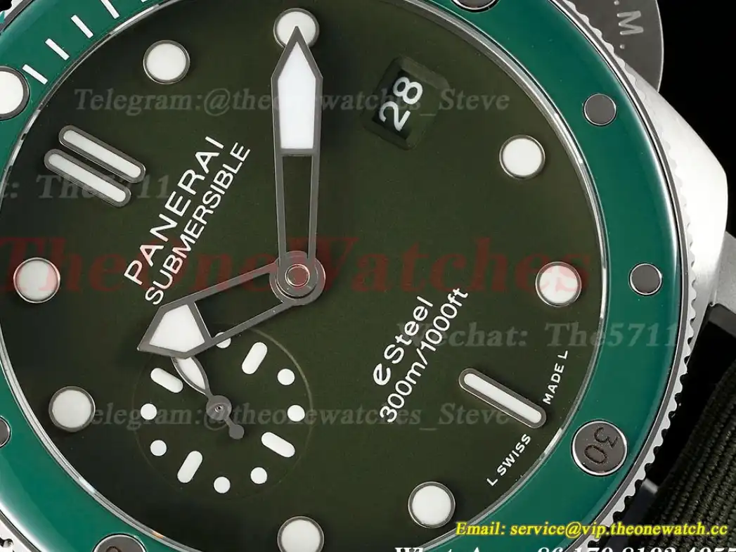 Submersible PAM1287 44MM SS NY Green Dial TTF P900