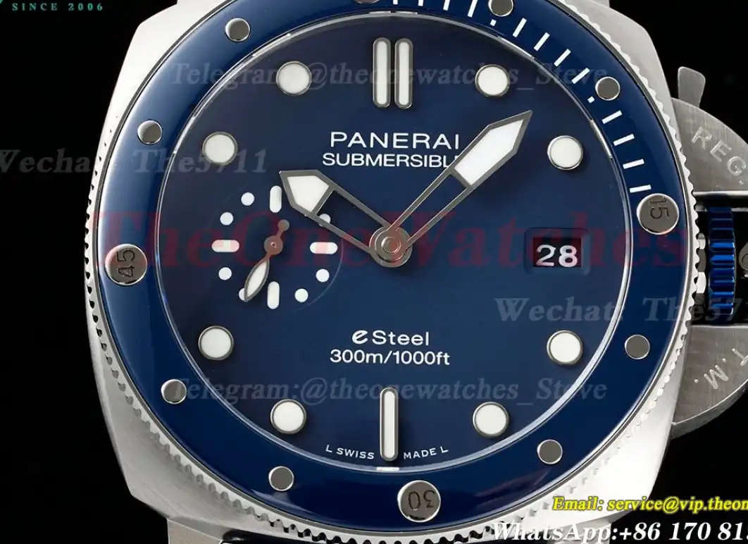 Submersible PAM1289 44MM SS NY Blue Dial TTF P900