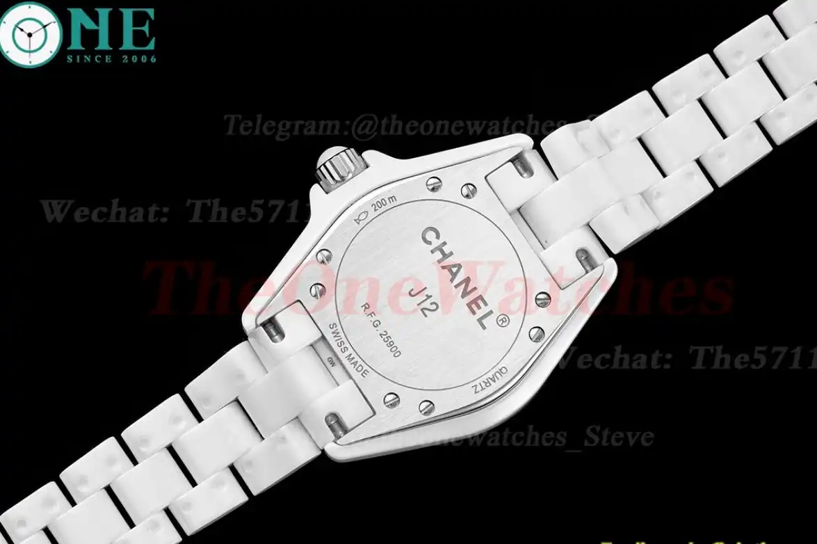 J12 Ladies 33mm Ceramic Cer Mop Dia XF Swiss Quartz