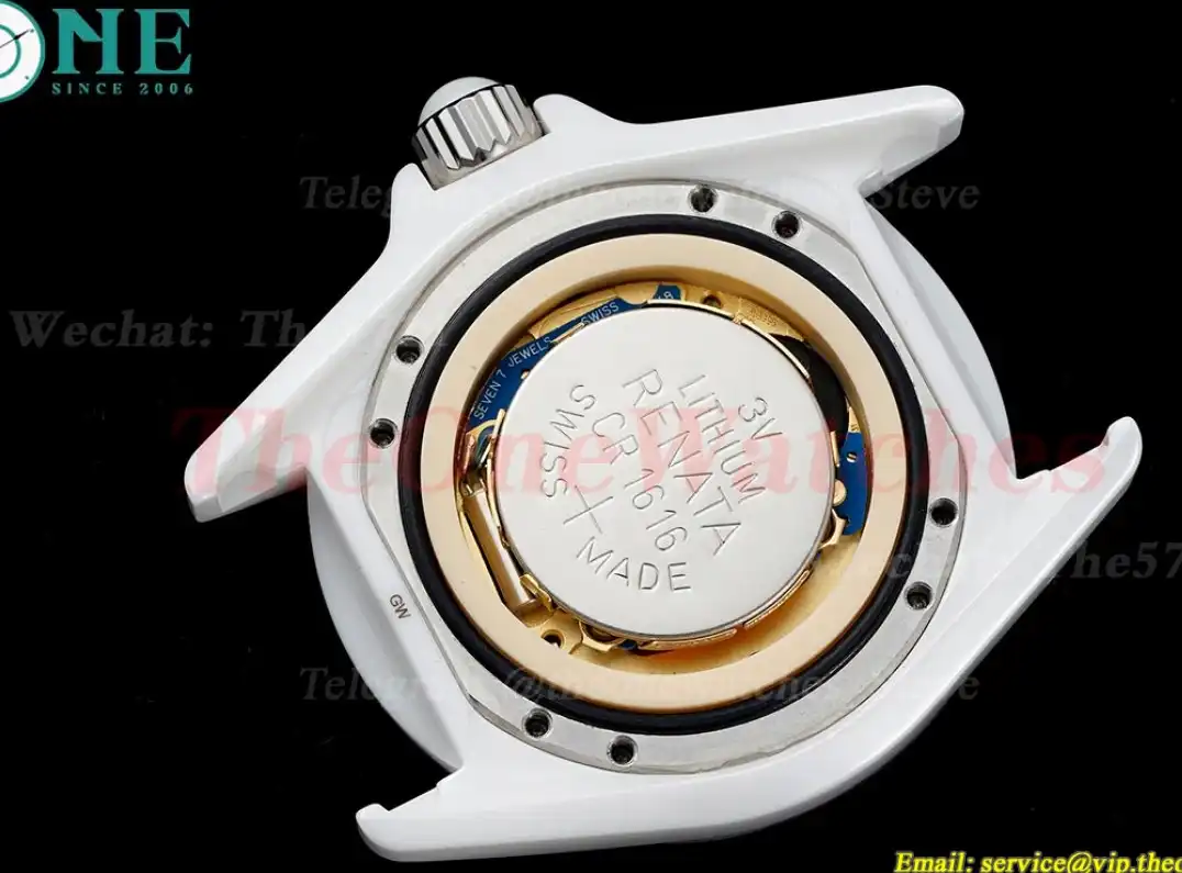 J12 Ladies 33mm Ceramic Cer White Dia XF Swiss Quartz