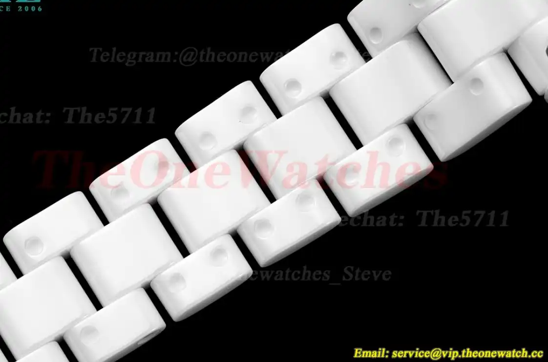 J12 Ladies 33mm Ceramic Cer White Num XF Swiss Quartz