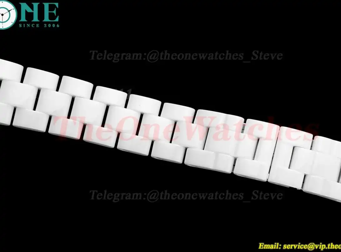 J12 Ladies 33mm Ceramic Cer White Num XF Swiss Quartz