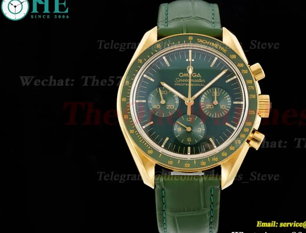 Speedmaster Moonwatch RG LE Green Stk 8F A7750