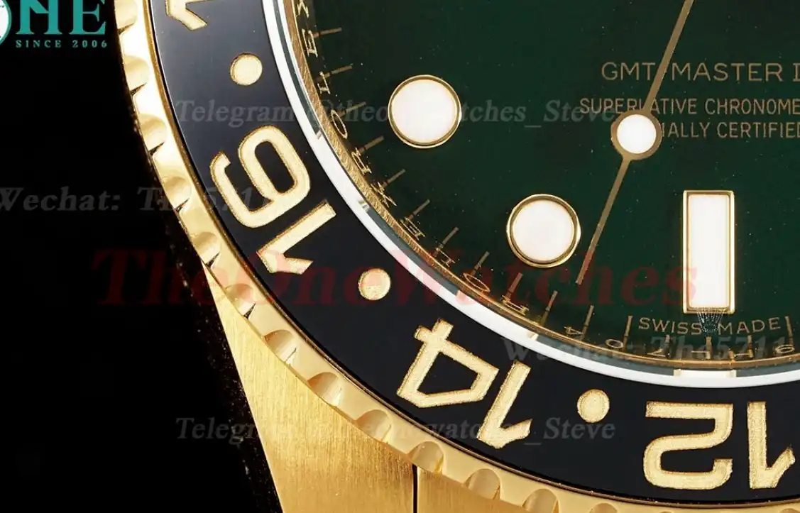 GMT Master II 116718 40mm Warpped YG YG Green Dial KF VR3186