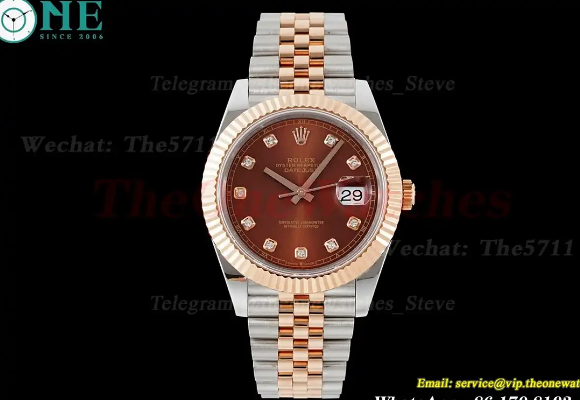 Datejust 126331 41mm SS RG Brown Dia GMF VR3235