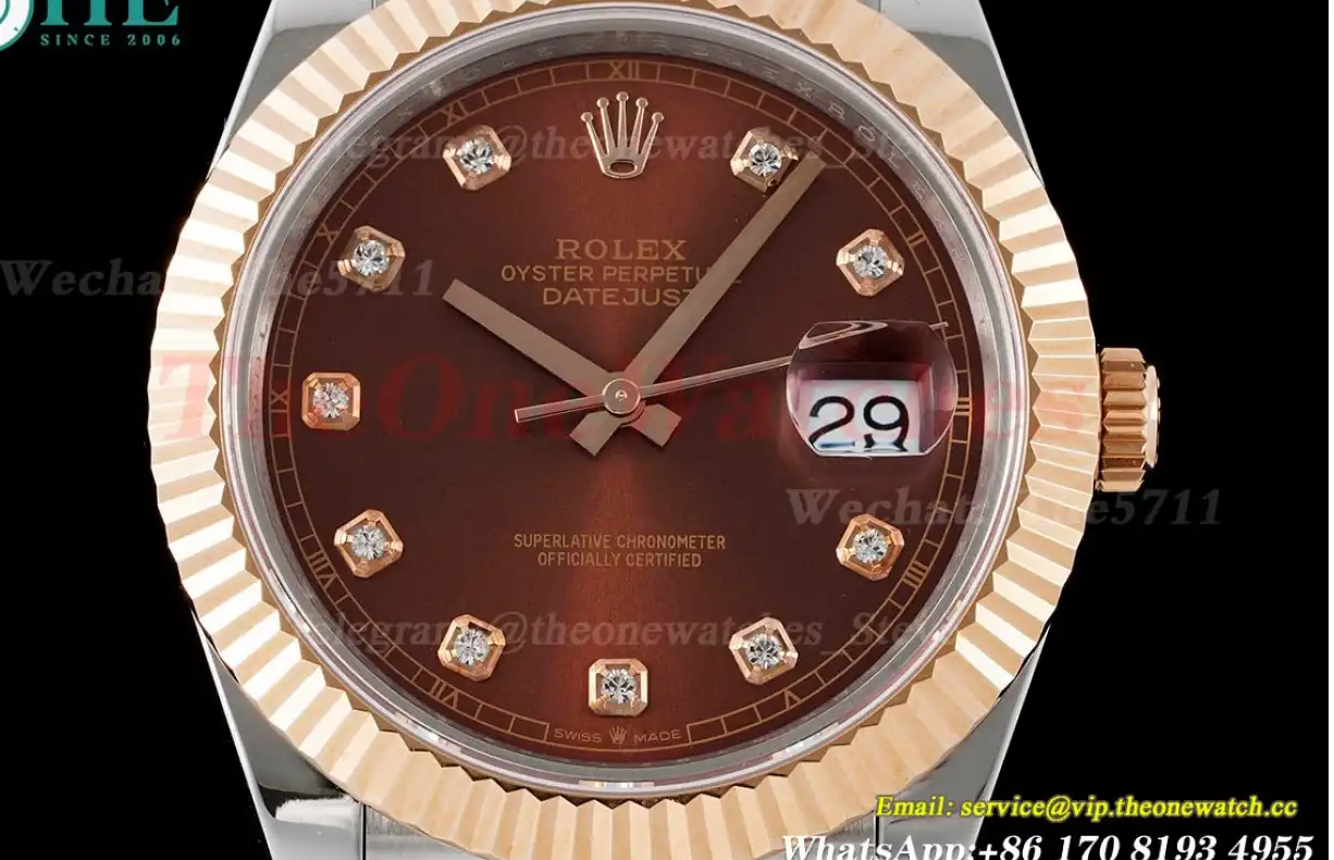 Datejust 126331 41mm SS RG Brown Dia GMF VR3235