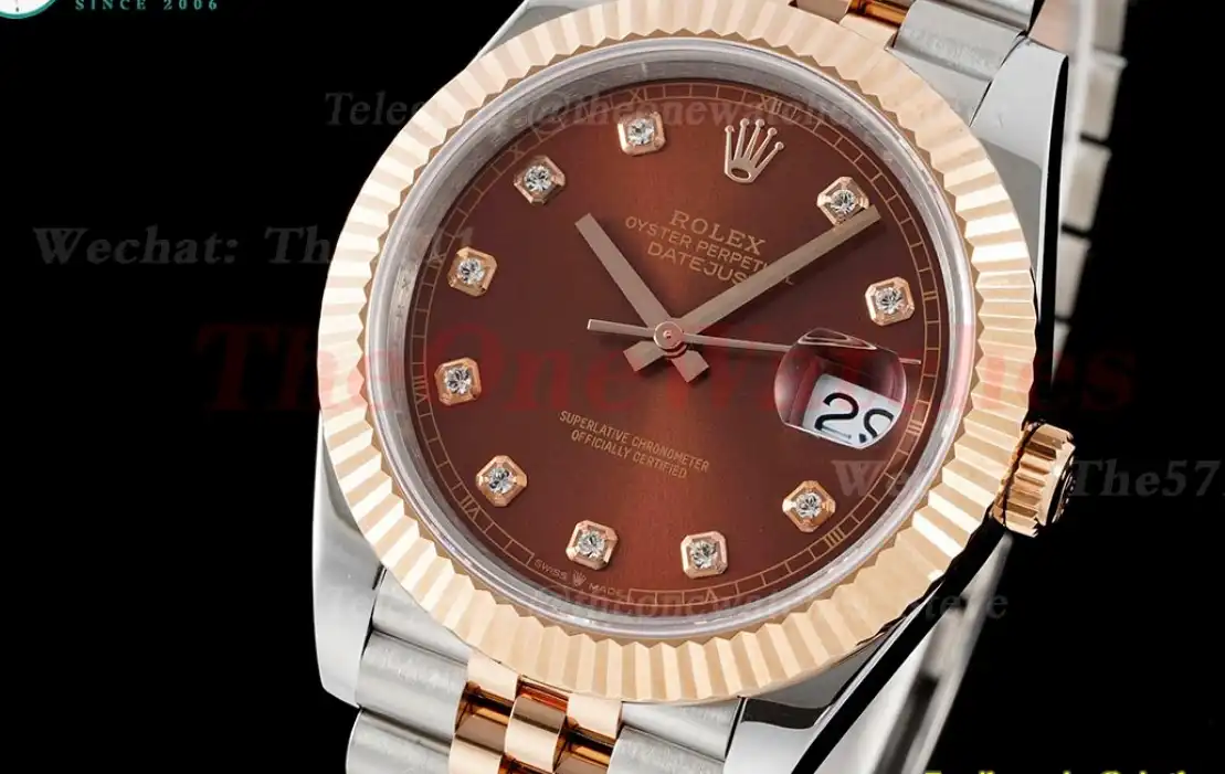 Datejust 126331 41mm SS RG Brown Dia GMF VR3235