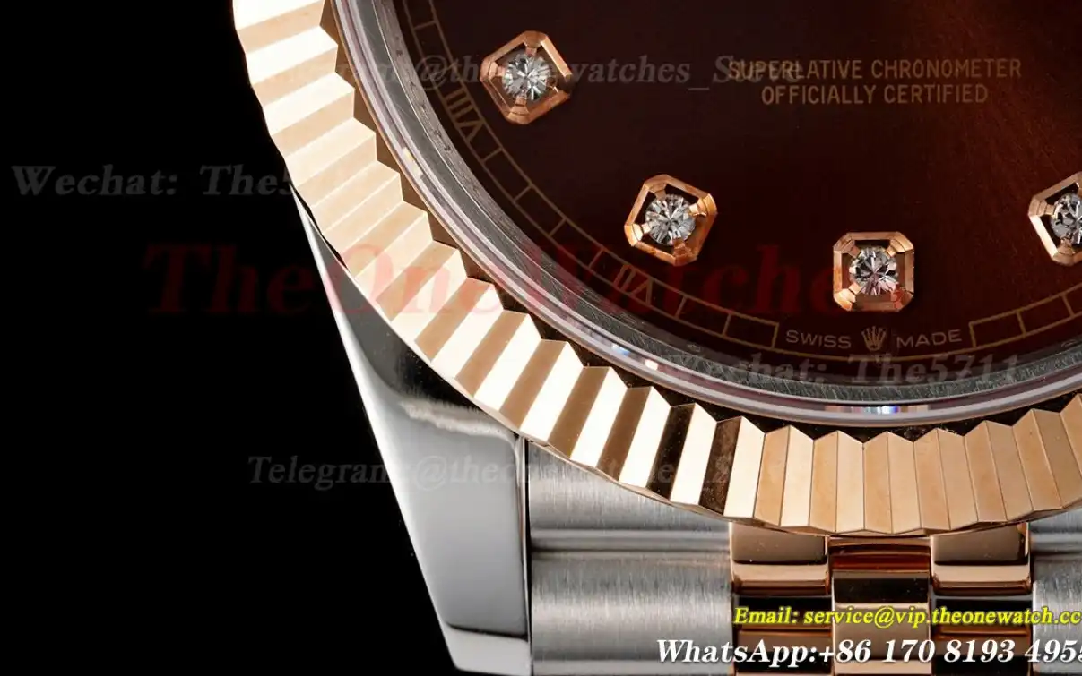 Datejust 126331 41mm SS RG Brown Dia GMF VR3235