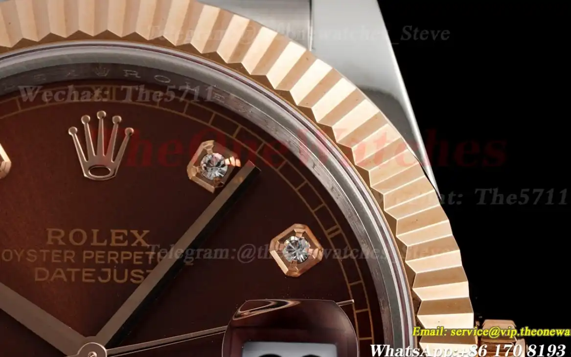 Datejust 126331 41mm SS RG Brown Dia GMF VR3235